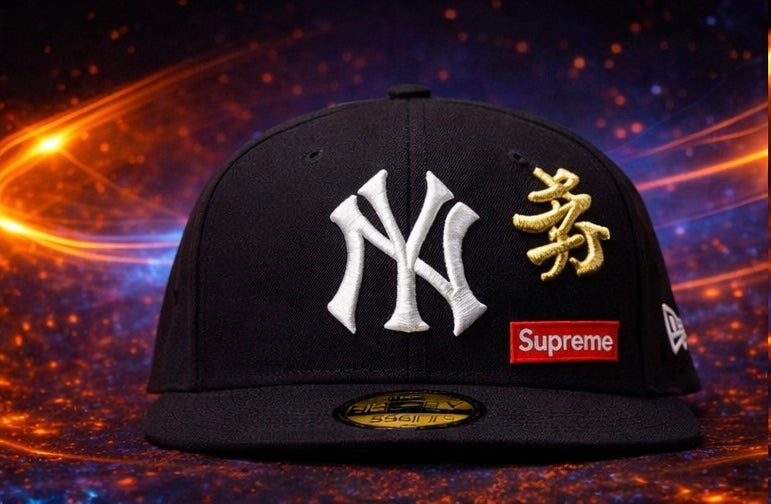 Gorra New Era 59FIFTY NY Yankees x Supreme Patchwork Negra